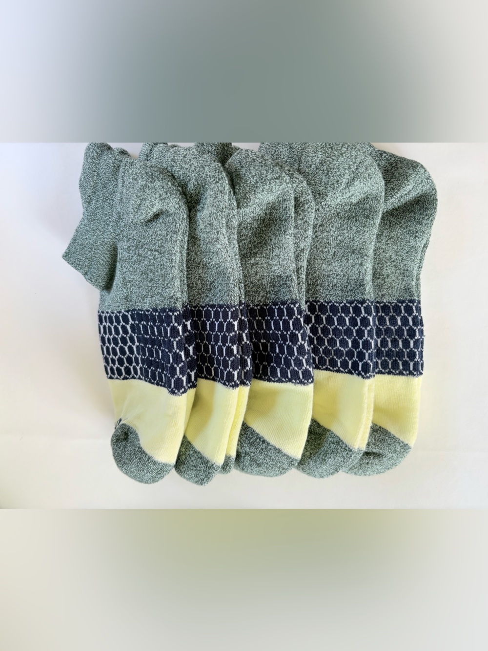 Bombas 5 Pack Multicolor Cushioned Ankle Socks Size L